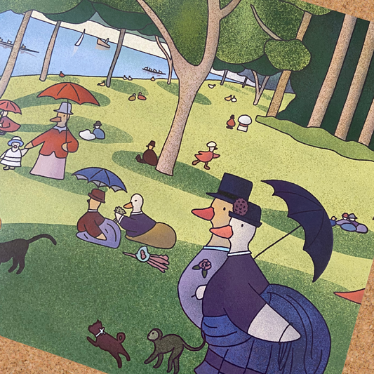 ducks in the park print