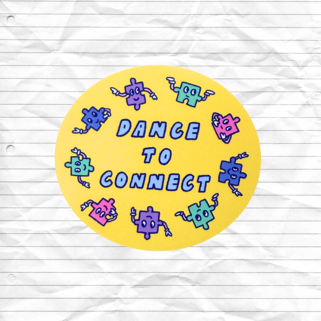 dance to connect fundraiser sticker