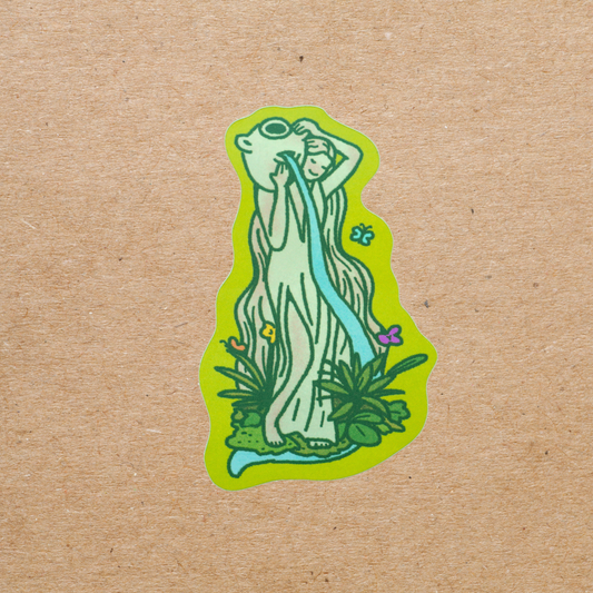 botanical statue sticker