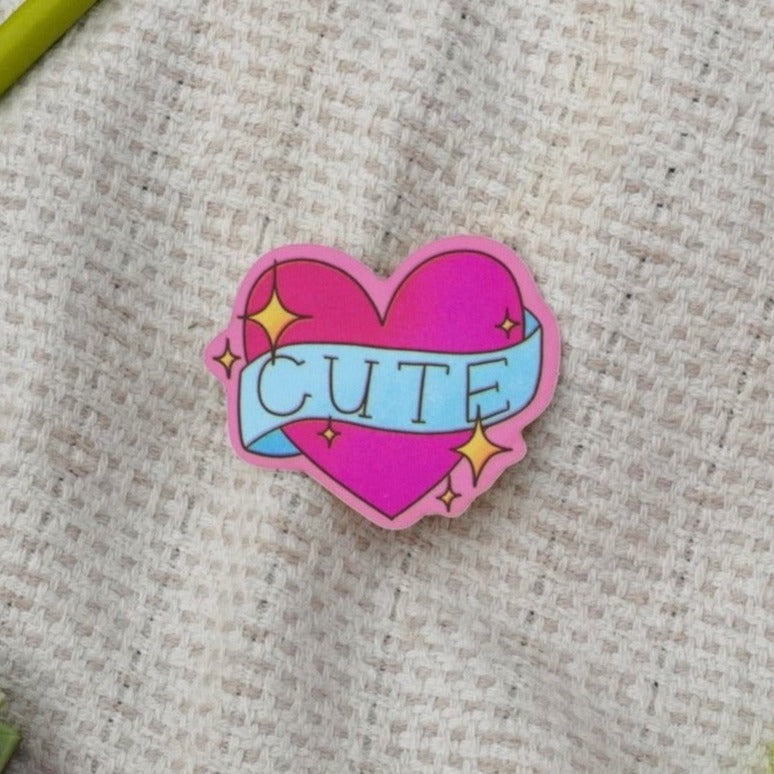 "Cute" sticker