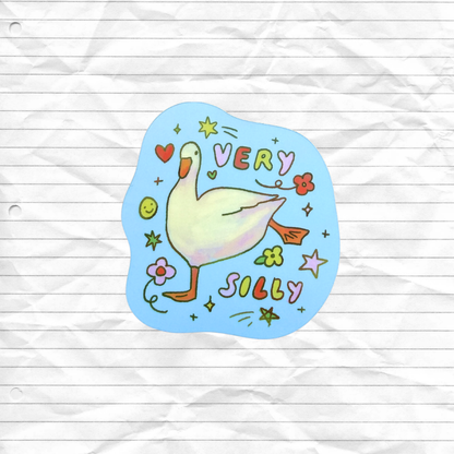 very silly sticker