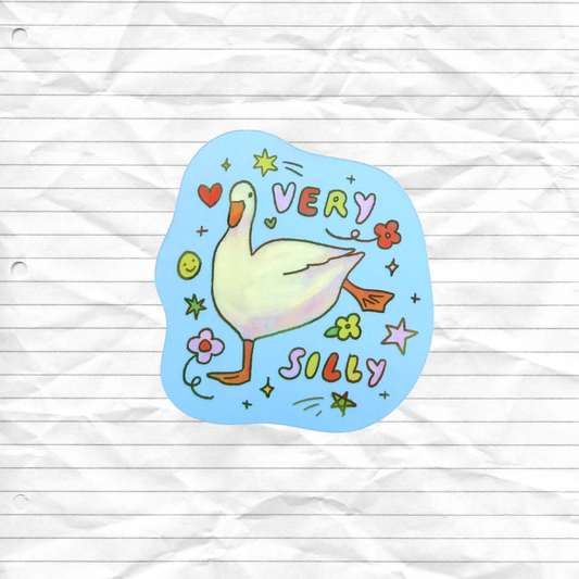 very silly sticker