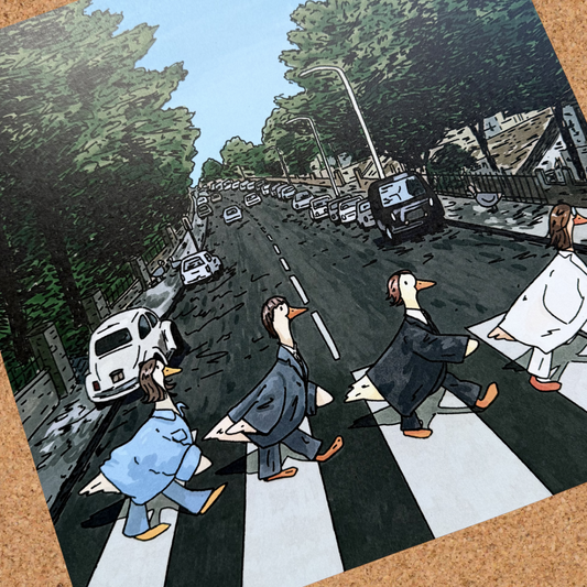 ducky road 10x10 print