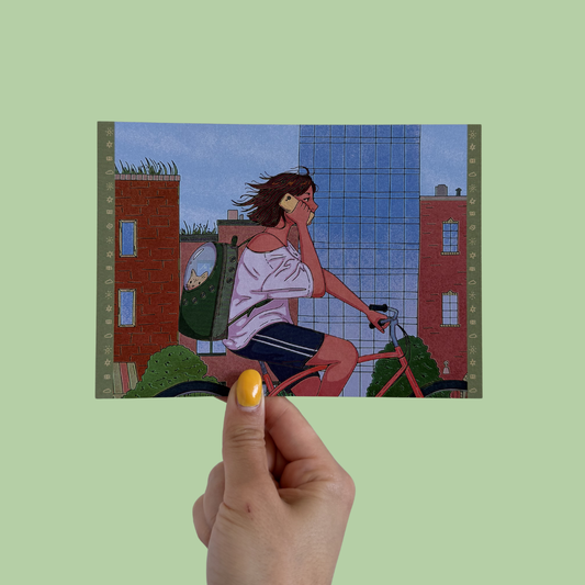 bike ride double sided print