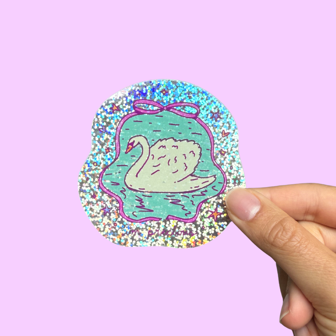 i'm precious glitter sticker