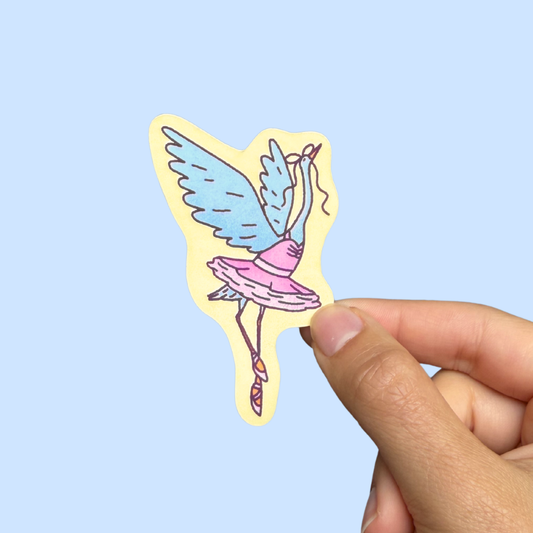 bird ballerina sticker