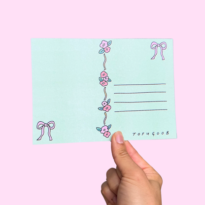 music box postcard
