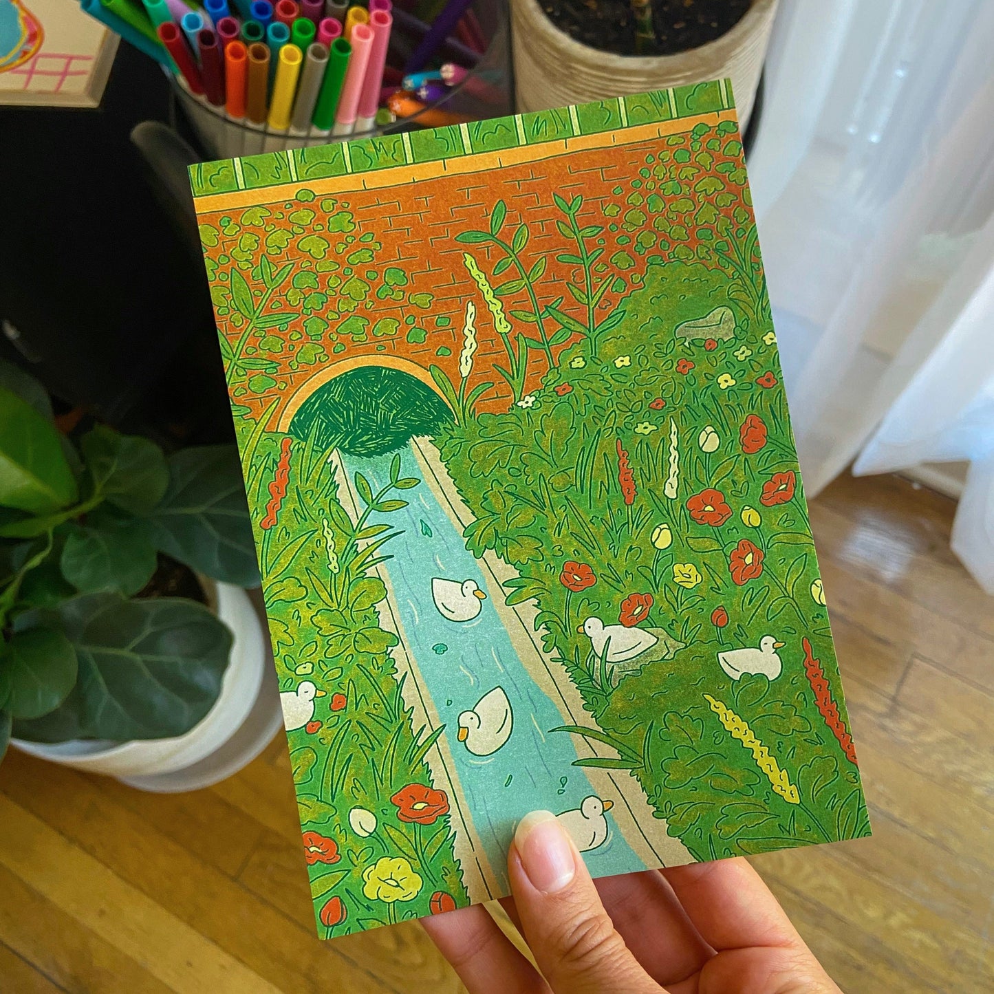 ducks frolicking print ✶ june 2024 print club