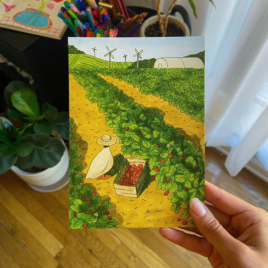 strawberry farmer print ✶ july 2024 print club