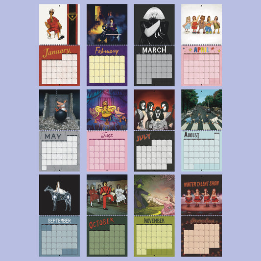 digital 2026 iconic music duck calendar