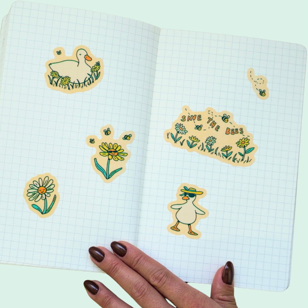 birds & bees sticker sheet