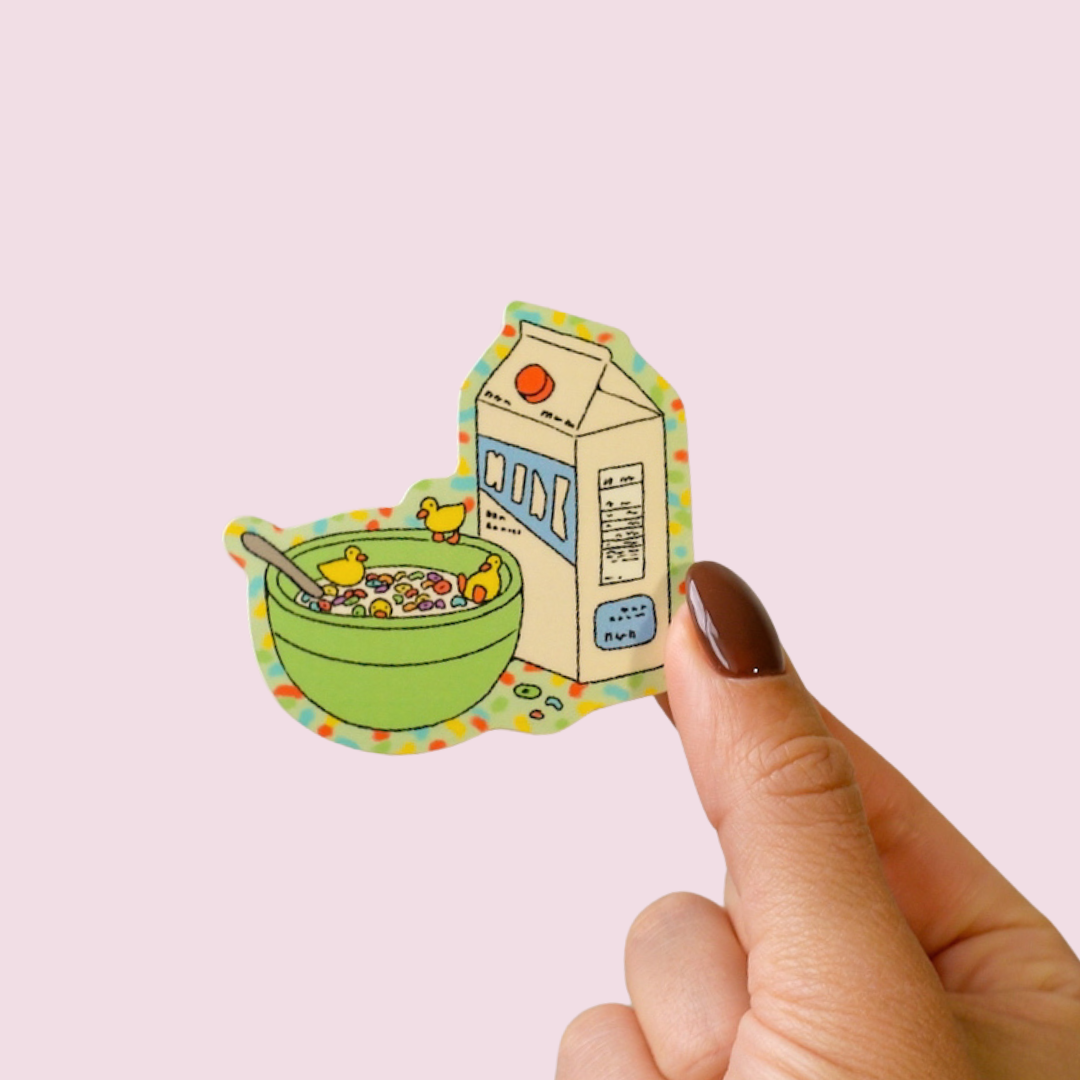 cereal ducks sticker