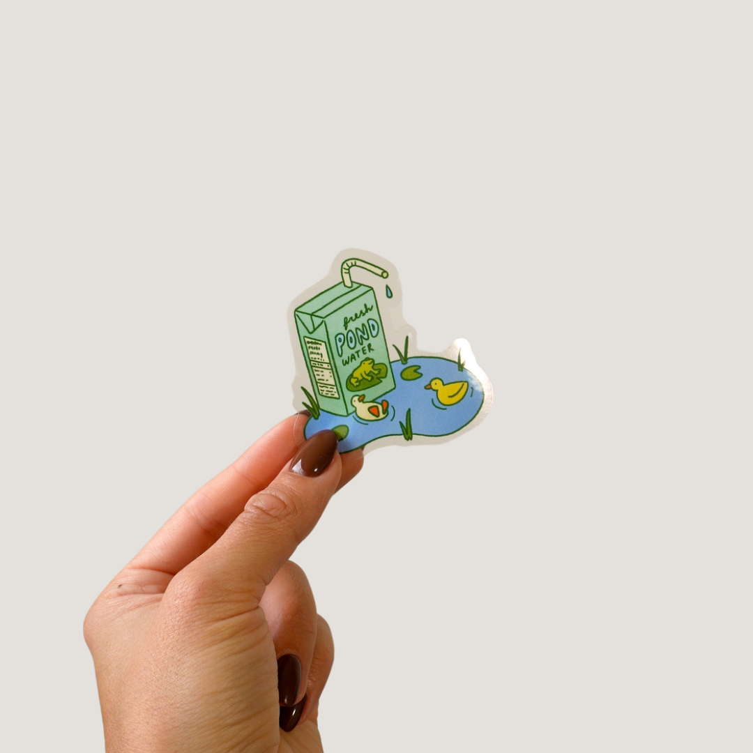 pond water clear sticker