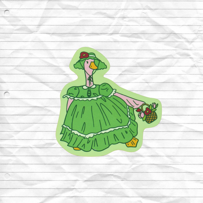 fancy duck sticker