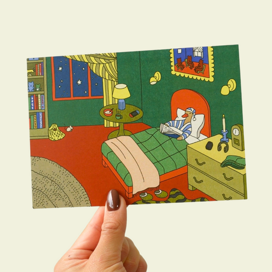 goodnight duck postcard