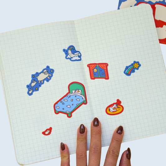 goodnight duck sticker sheet