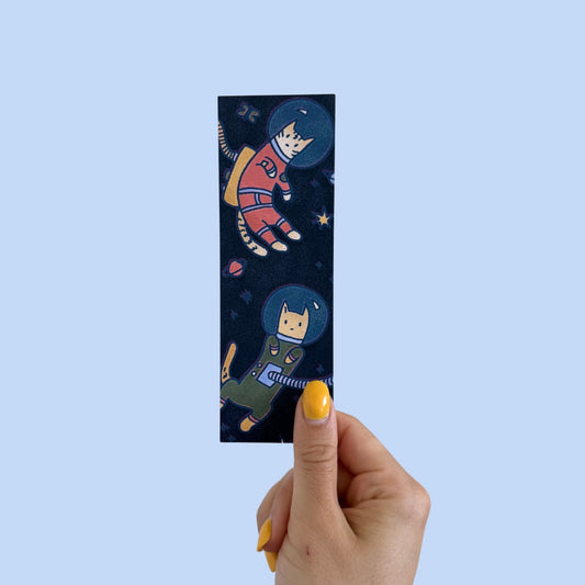 double sided cat bookmark