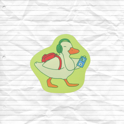 ipod duck sticker