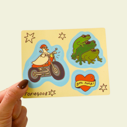 you rock sticker sheet