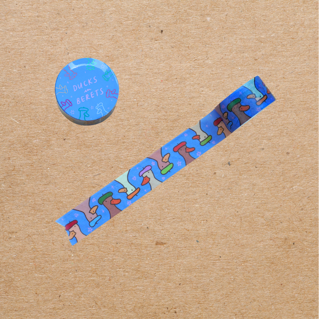 ducks in berets washi tape